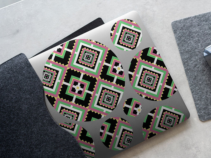 nineties housewarming art deco DIY Laptop Stickers