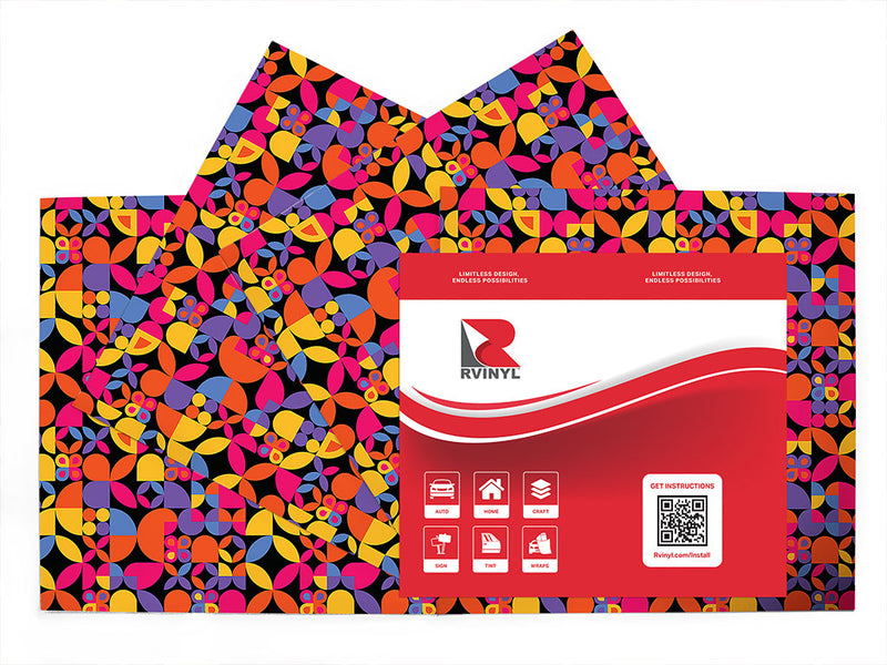 nineties revival mosaic Craft Vinyl Sheet Pack