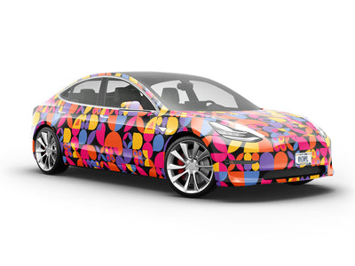 Nineties Revival Mosaic Vehicle Vinyl Wrap
