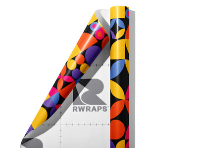 Nineties Revival Mosaic Wrap Film Sheets~Rwraps Series 914 Nineties Revival Mosaic Scrolled Sheet~3