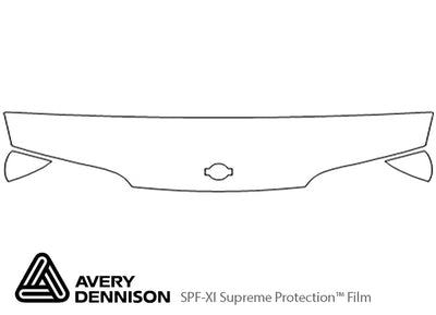 240sx Avery Dennison Clear Bra Hood Precut PPF Diagram