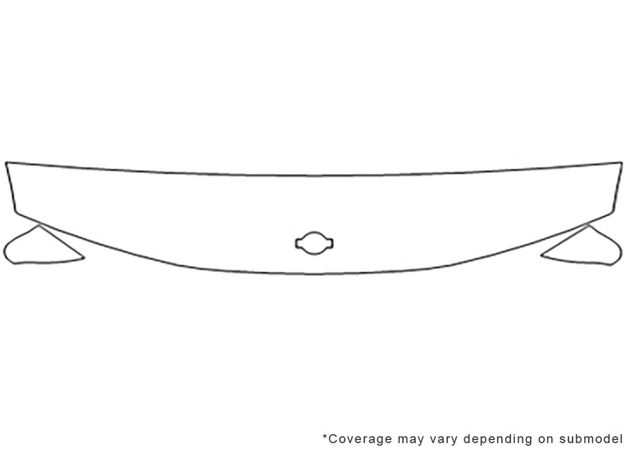 240sx Avery Dennison Clear Bra Hood Precut PPF Diagram