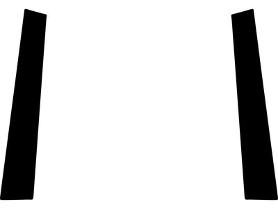nissan 300zx 1989-1996 (2+2 coupe) Carbon Fiber Pillar Trim Diagram