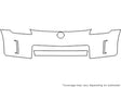 350z 3M Clear Bra Bumper Precut PPF Diagram