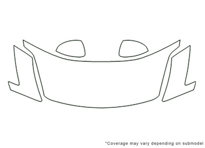 350z Avery Dennison Clear Bra Hood Precut PPF Diagram
