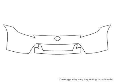 370z 3M Clear Bra Bumper Precut PPF Diagram