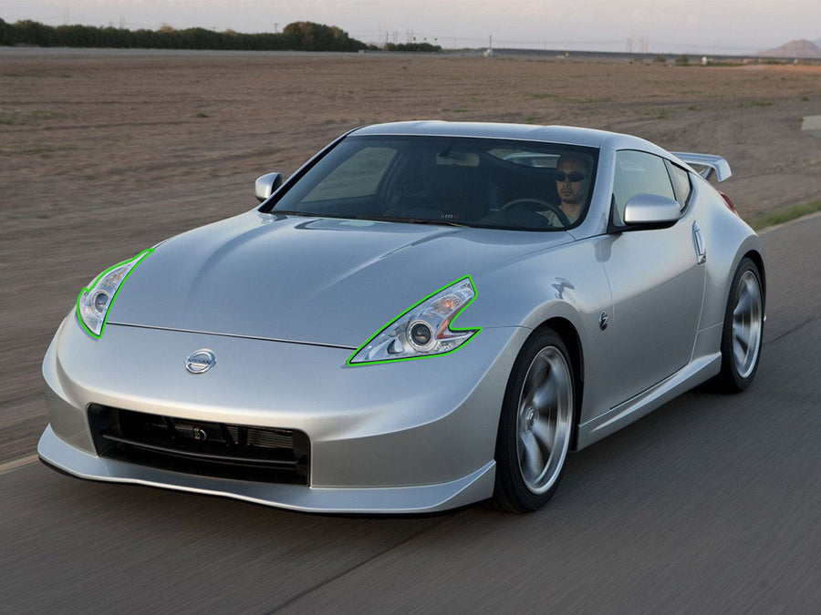 nissan 370z 2009-2012 Headlight Protection Installation Location