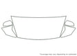 370z Avery Dennison Clear Bra Hood Precut PPF Diagram