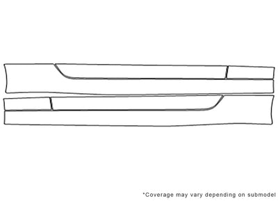 370z Avery Dennison Clear Bra Door Cup Precut PPF Diagram