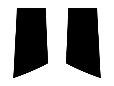 nissan 370z 2009-2020 Matte Black Pillar Trim Diagram