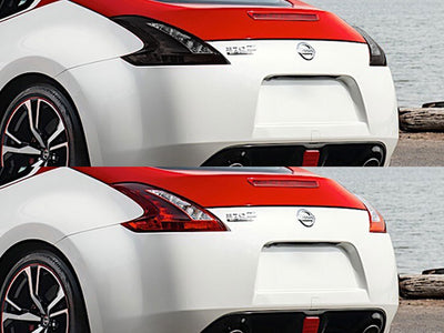 370z Before and After Smoked Taillights