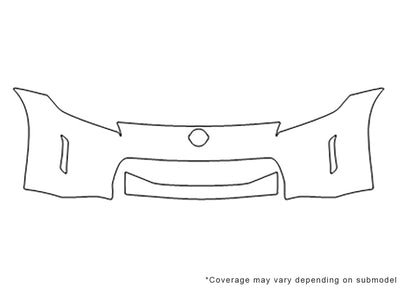 370z Avery Dennison Clear Bra Bumper Precut PPF Diagram