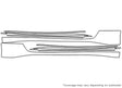 370z Avery Dennison Clear Bra Door Cup Precut PPF Diagram