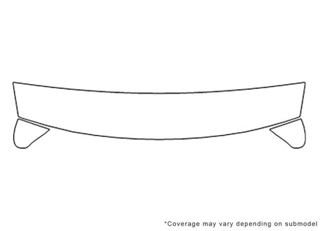 altima Avery Dennison Clear Bra Hood Precut PPF Diagram