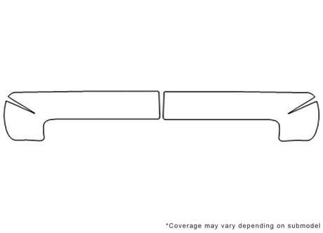 altima Avery Dennison Clear Bra Bumper Precut PPF Diagram