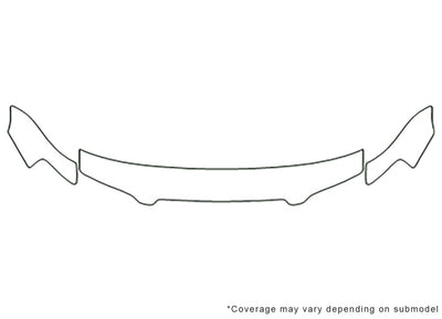 altima 3M Clear Bra Hood Precut PPF Diagram