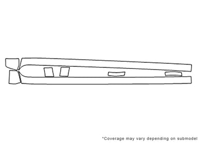 altima 3M Clear Bra Door Cup Precut PPF Diagram