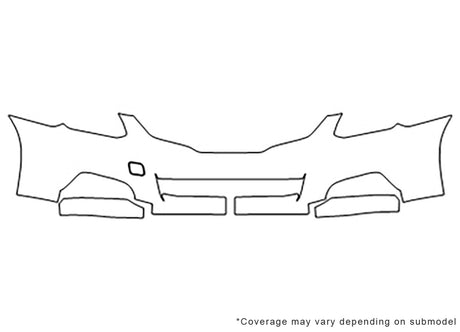 altima Avery Dennison Clear Bra Bumper Precut PPF Diagram