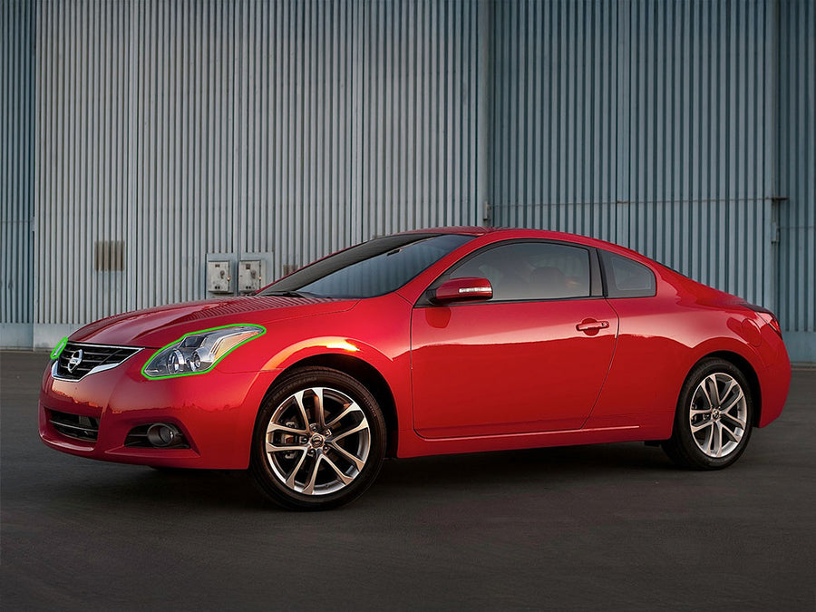 nissan altima 2010-2013 (coupe) Headlight Protection Installation Location
