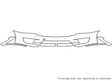 altima 3M Clear Bra Bumper Precut PPF Diagram