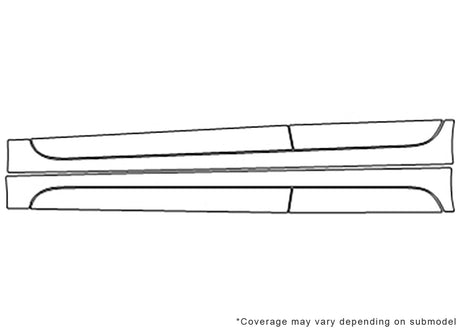 altima 3M Clear Bra Door Splash Precut PPF Diagram