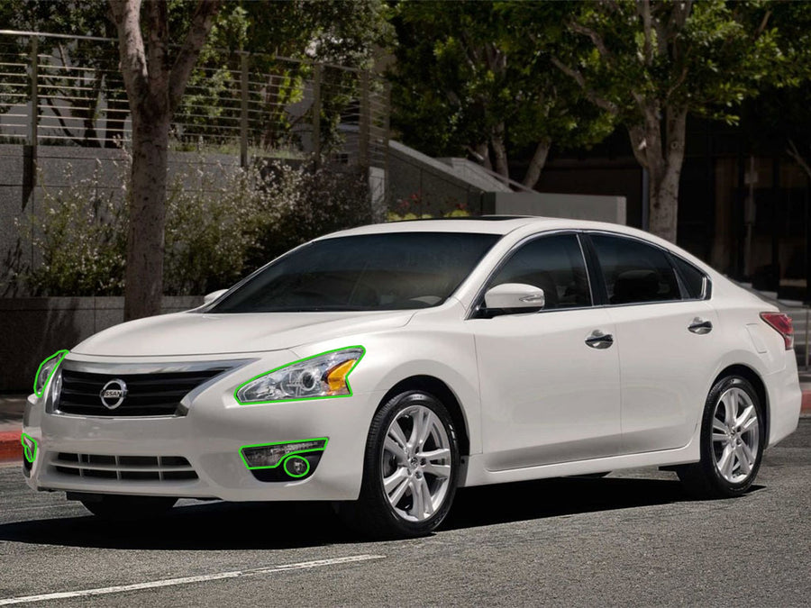 nissan altima 2013-2015 (sedan) Headlight Protection Installation Location
