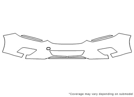 altima Avery Dennison Clear Bra Bumper Precut PPF Diagram