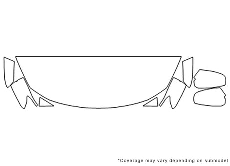 altima Avery Dennison Clear Bra Hood Precut PPF Diagram