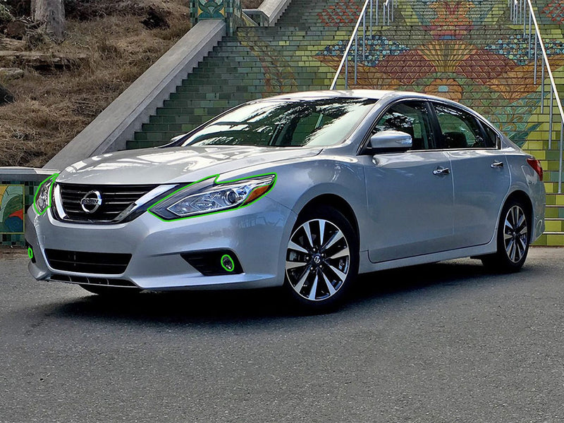 nissan altima 2016-2018 (sedan) Headlight Protection Installation Location