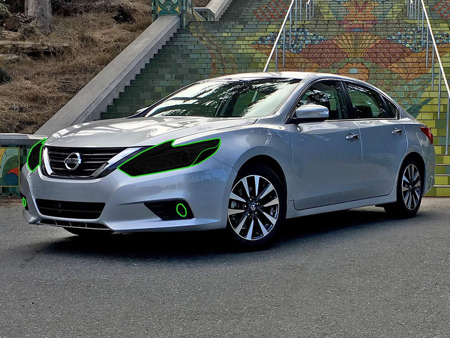 nissan altima 2016-2018 (sedan) Headlight Tint Location