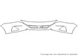 altima Avery Dennison Clear Bra Bumper Precut PPF Diagram