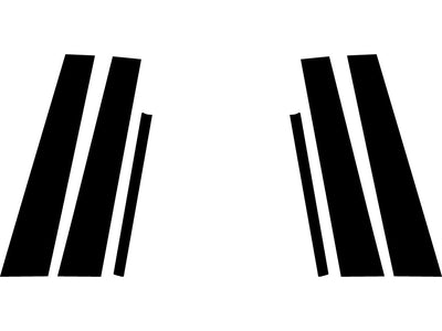 nissan altima 2019-2024 Carbon Fiber Pillar Trim Diagram