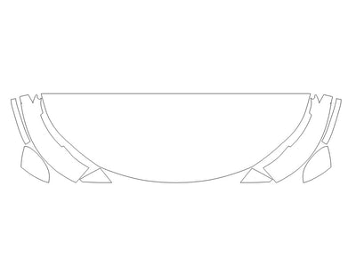 ariya 3M Clear Bra Hood Precut PPF Diagram