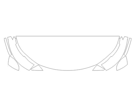 ariya Avery Dennison Clear Bra Hood Precut PPF Diagram