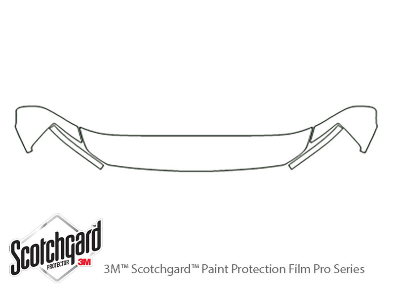 armada 3M Clear Bra Hood Precut PPF Diagram