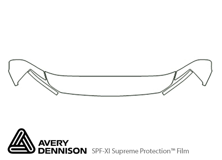 armada Avery Dennison Clear Bra Hood Precut PPF Diagram