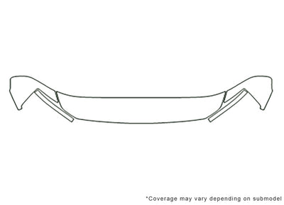 armada Avery Dennison Clear Bra Hood Precut PPF Diagram
