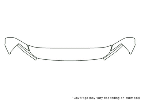 armada Avery Dennison Clear Bra Hood Precut PPF Diagram