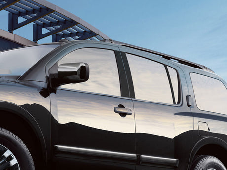 nissan armada 2005-2015 Gloss Black Pillar Cover Diagram