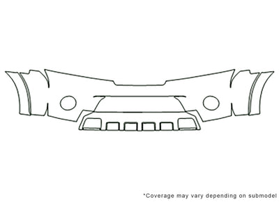 armada 3M Clear Bra Bumper Precut PPF Diagram