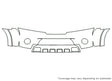 armada Avery Dennison Clear Bra Bumper Precut PPF Diagram