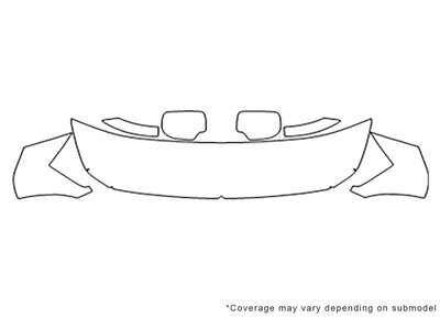 armada Avery Dennison Clear Bra Hood Precut PPF Diagram