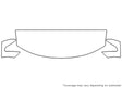 armada 3M Clear Bra Hood Precut PPF Diagram