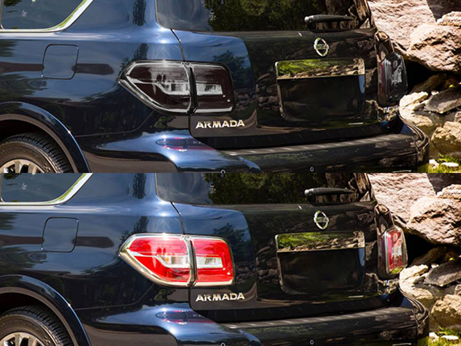 armada Before and After Smoked Taillights