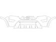 armada Avery Dennison Clear Bra Bumper Precut PPF Diagram