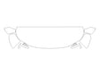 armada 3M Clear Bra Hood Precut PPF Diagram