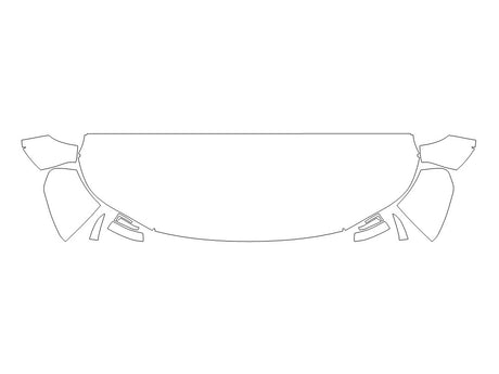 armada Avery Dennison Clear Bra Hood Precut PPF Diagram