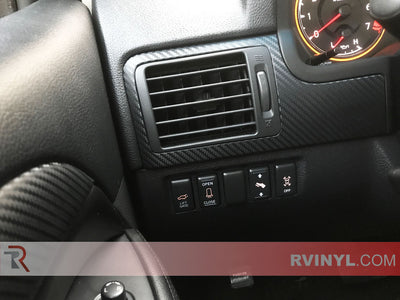 Rwraps™ 3D Black Carbon Fiber Nissan Armada Dash Wraps