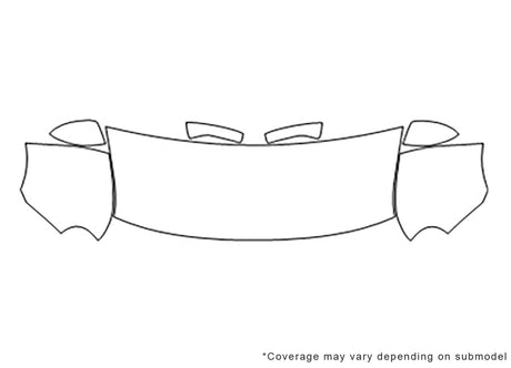 cube 3M Clear Bra Hood Precut PPF Diagram