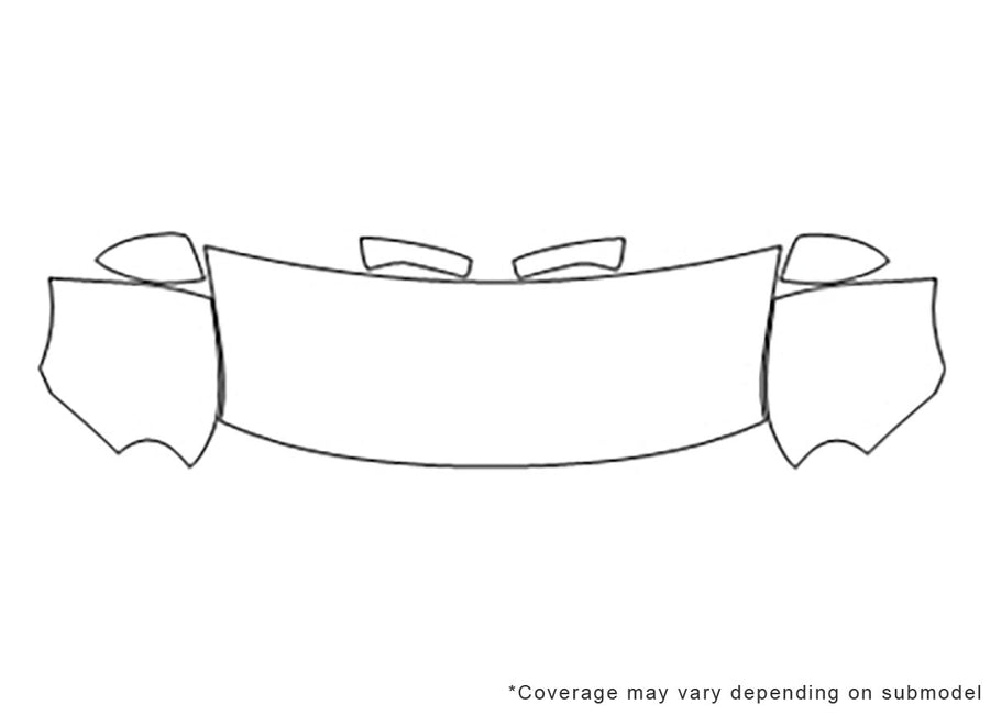 cube 3M Clear Bra Hood Precut PPF Diagram